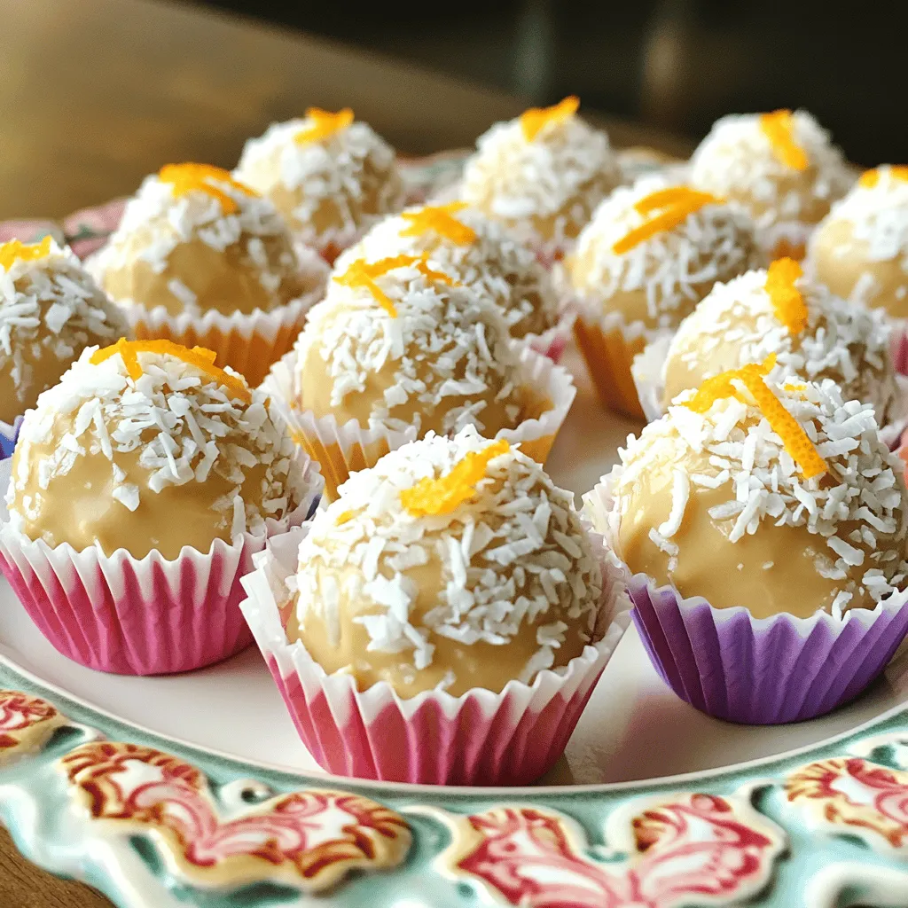No Bake Orange Creamsicle Truffles Simple and Sweet