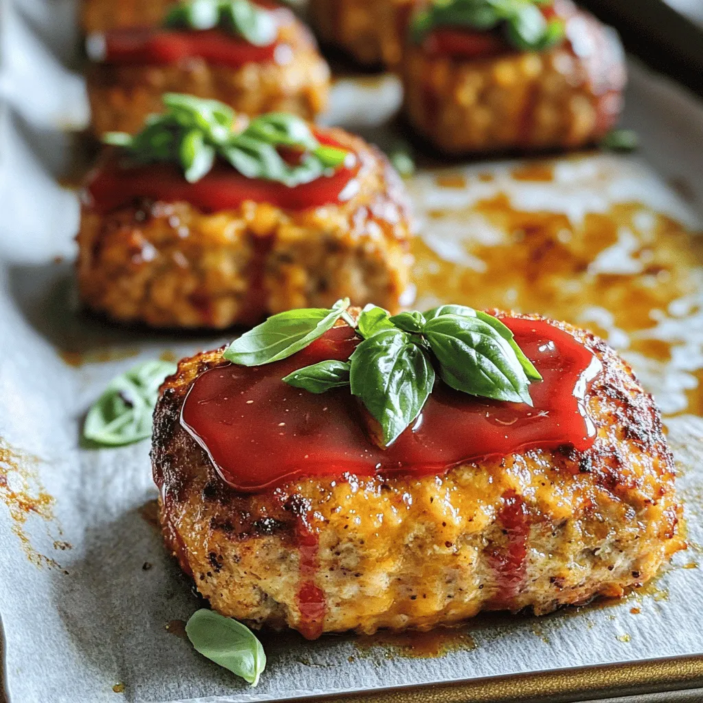 Garlic Parmesan Chicken Meatloaves Easy Dinner Recipe