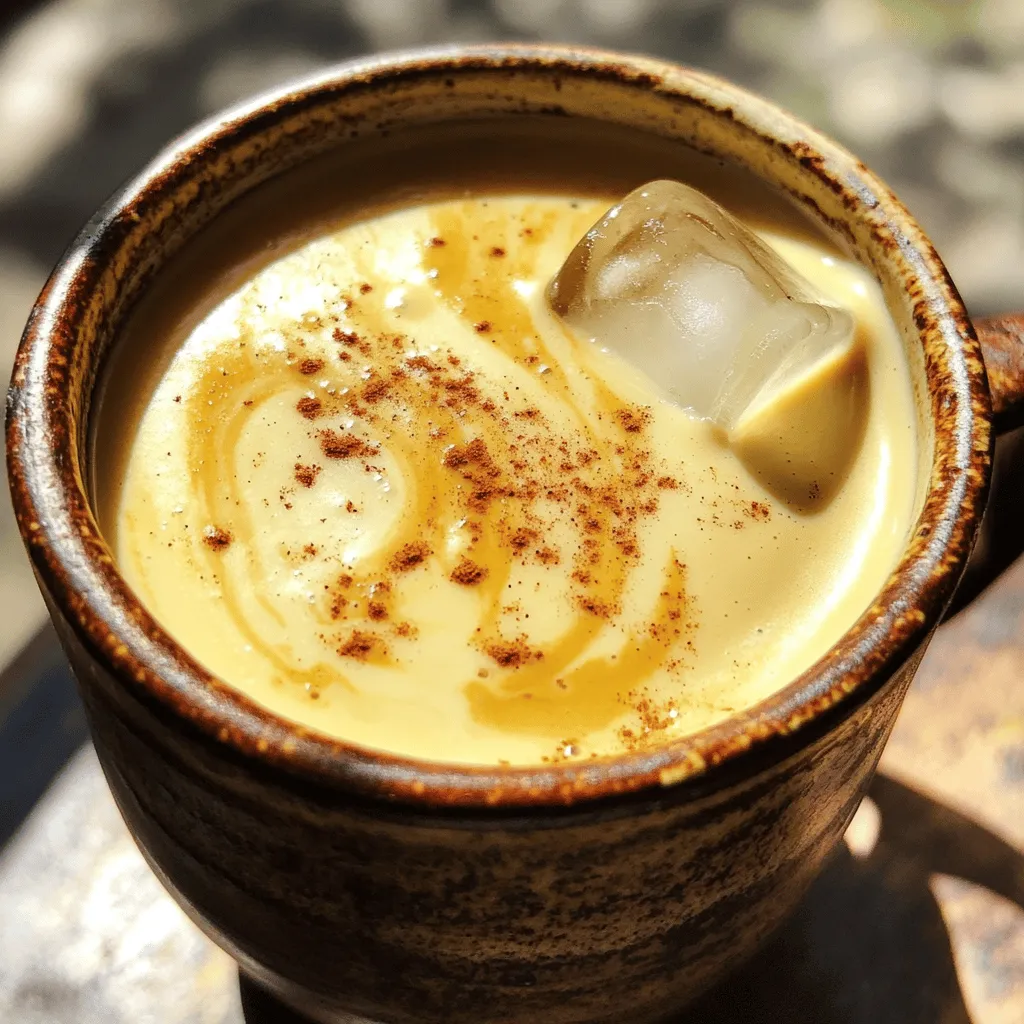 Creamy Tahini Latte Blissful Morning Beverage Idea