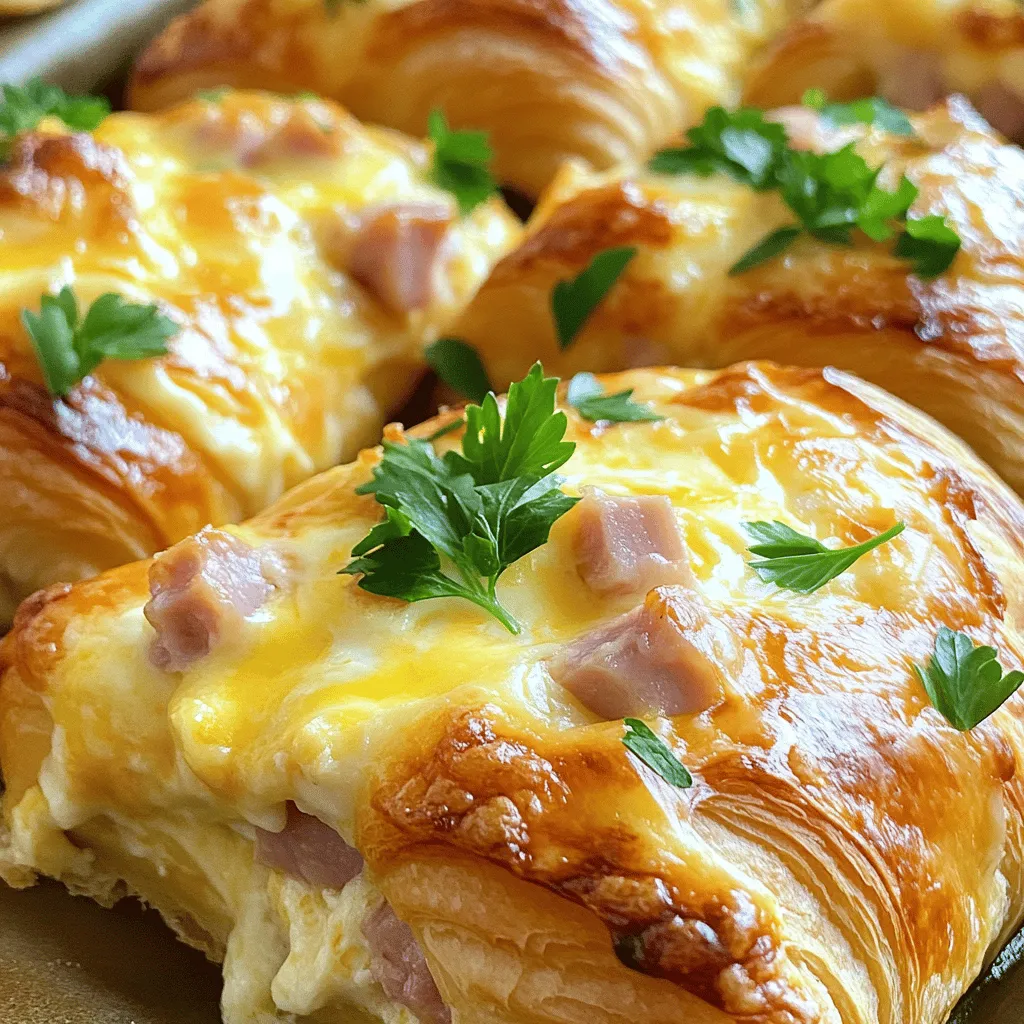 Ham and Cheese Croissant Bake Tasty and Simple Dish