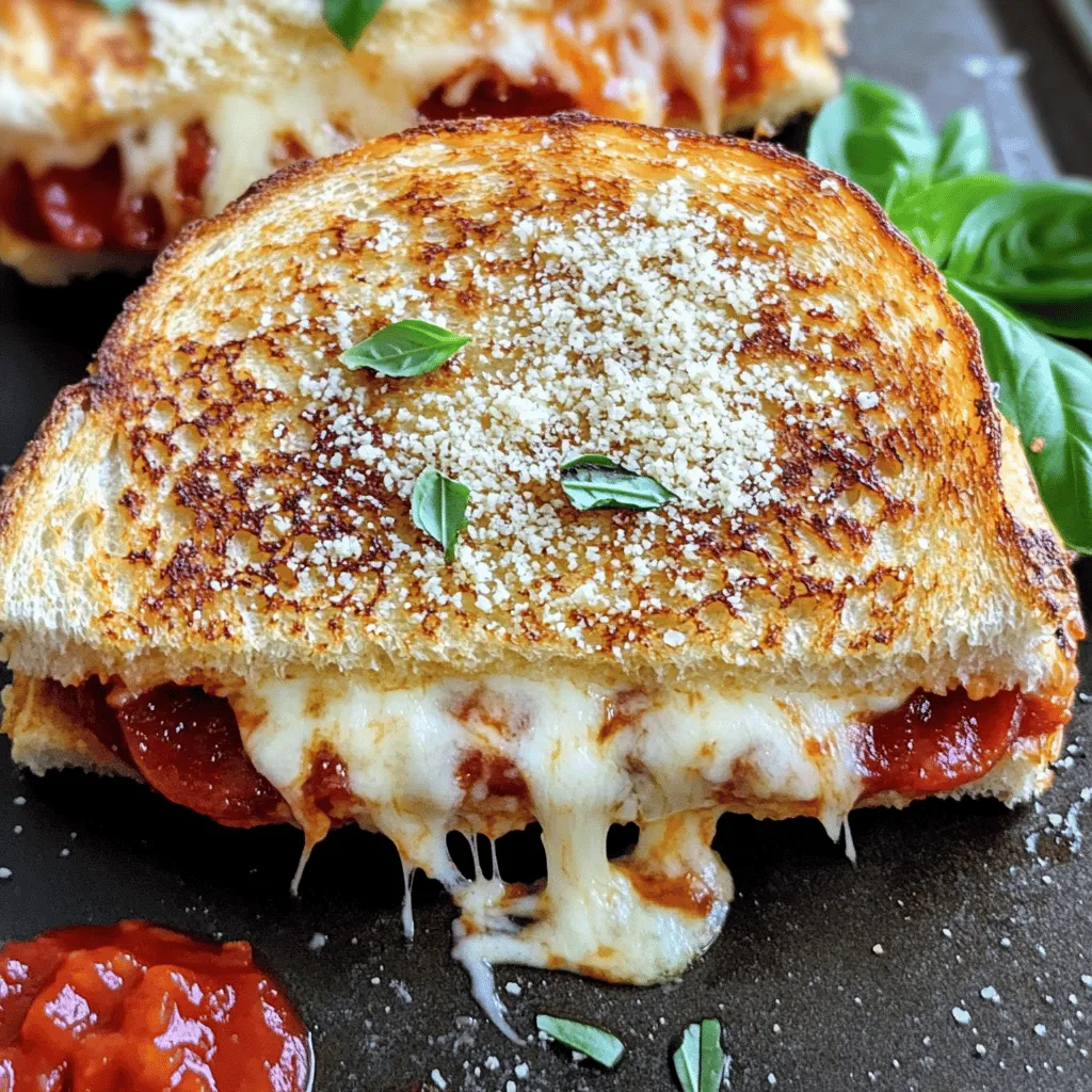 BEST RECIPE For Homemade Pizza Grilled Cheese Delight