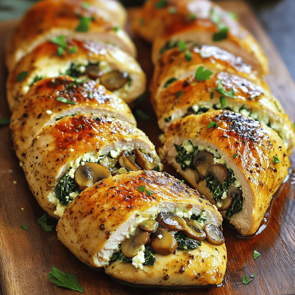 Healthy Mushroom Stuffed Chicken Breast Tasty Meal