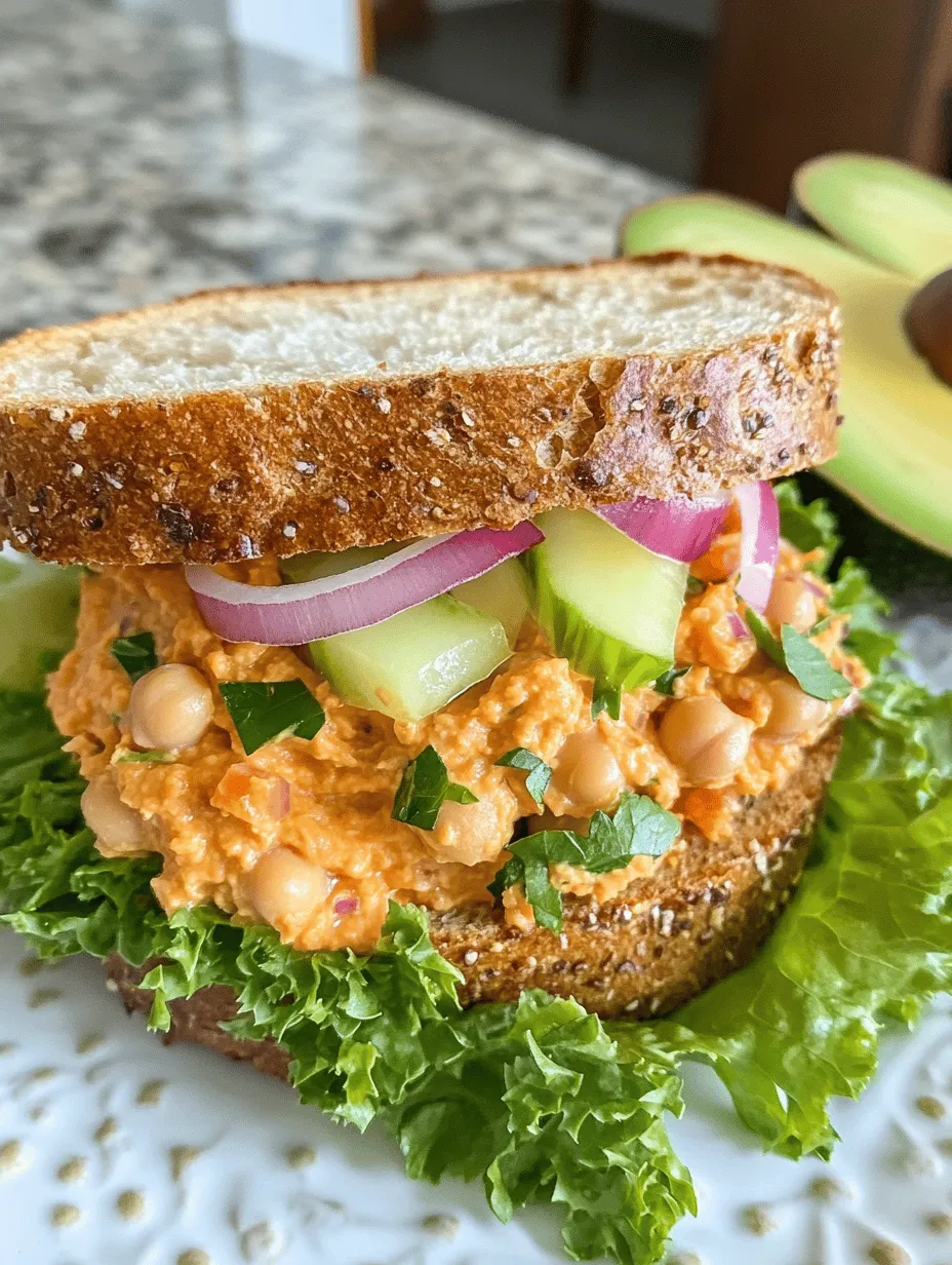 Vegan Spicy Chickpea Tuna Salad Sandwiches: A Delicious Plant-Based Twist