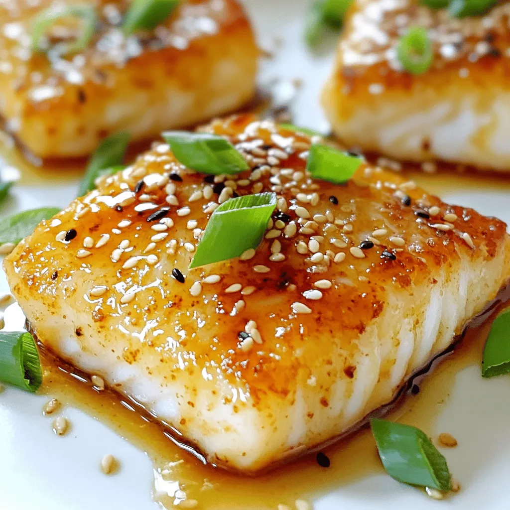 For this delicious Ginger Soy Glazed Cod, you will need these items: