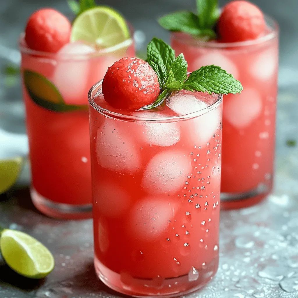 Watermelon Agua Fresca Refreshing Summer Beverage