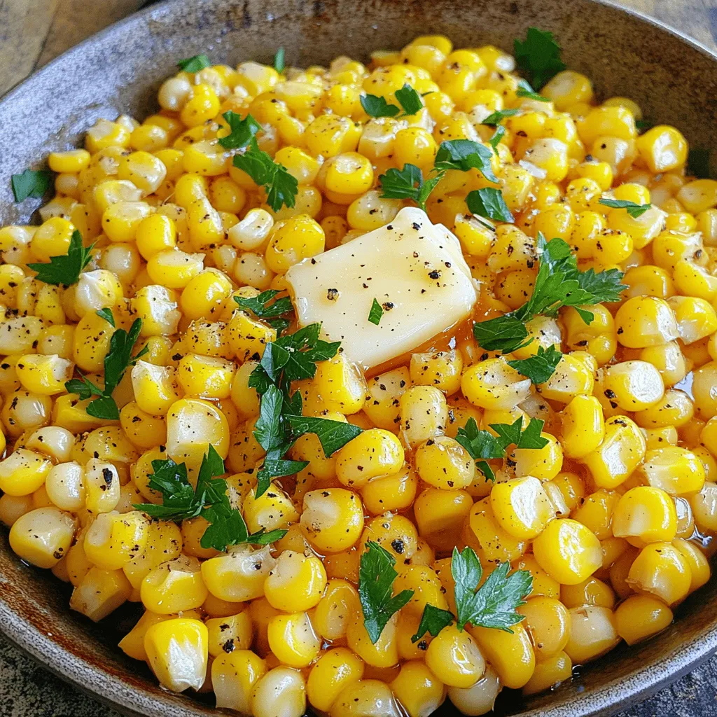 Honey Butter Skillet Corn Easy Delicious Side Dish