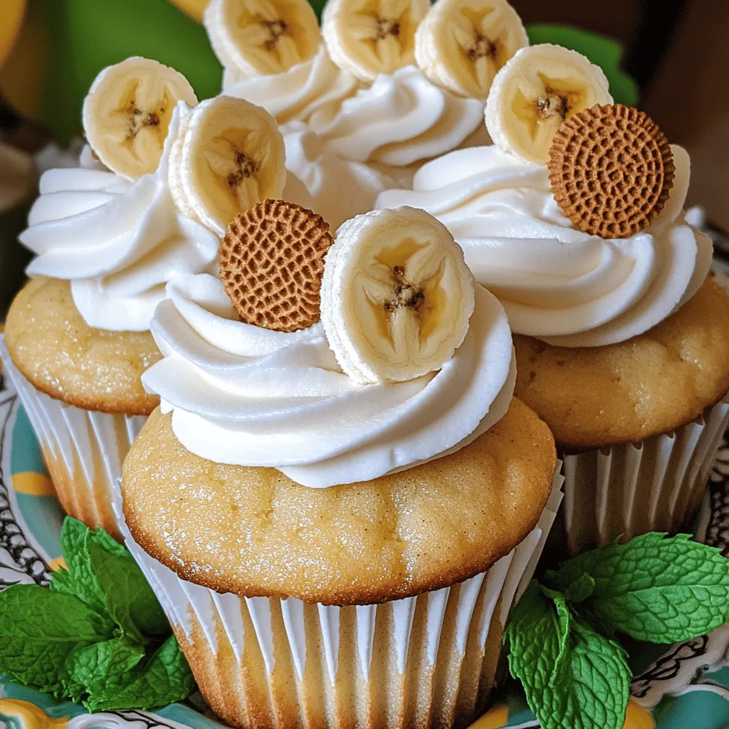 The best banana pudding cupcakes start with a few key ingredients. First, ripe bananas are crucial. They add natural sweetness and moisture. Use about two ripe bananas for a great texture in your cupcakes.