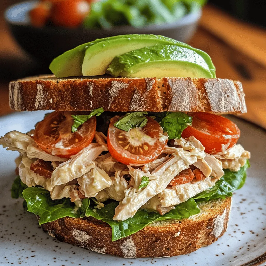 Savory BLT Chicken Salad Sandwich Recipe