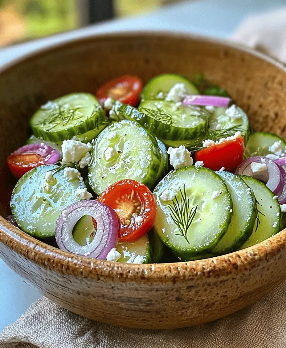 As the temperatures rise and the sun shines brighter, nothing quite refreshes like a vibrant, crisp salad. The Crunchy Cucumber Delight is a perfect embodiment of summer