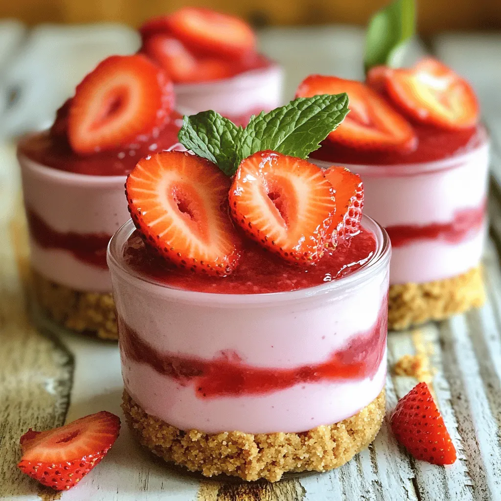 To create a delicious no-bake strawberry cheesecake, gather these key ingredients: