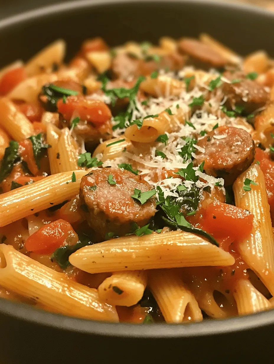 One Pot Smoked Sausage Pasta: A Delicious Weeknight Wonder