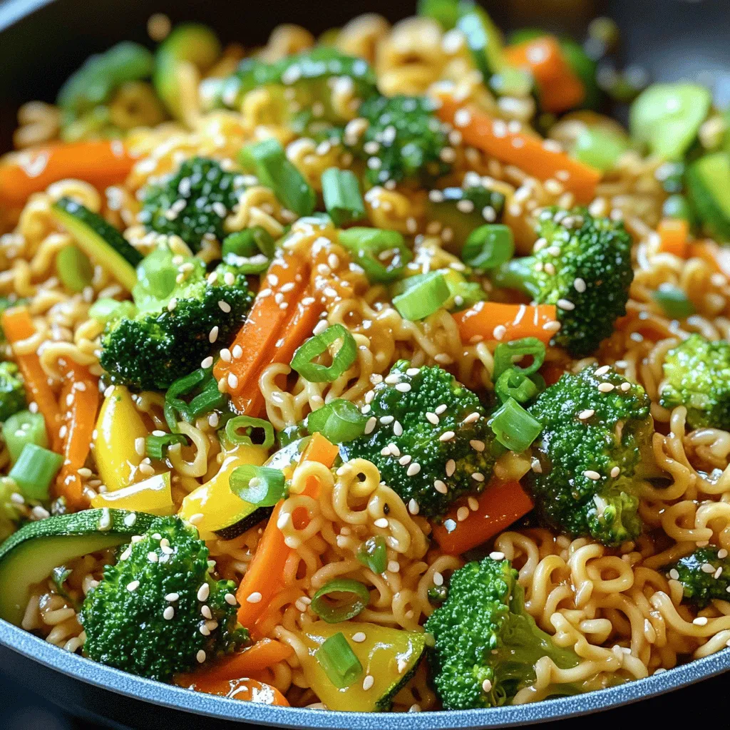 To make a tasty ramen noodle stir fry, you need some basic ingredients. The main star is the ramen noodles. I recommend using two packs of instant ramen noodles, but discard the seasoning packets. This way, you can control the flavors.