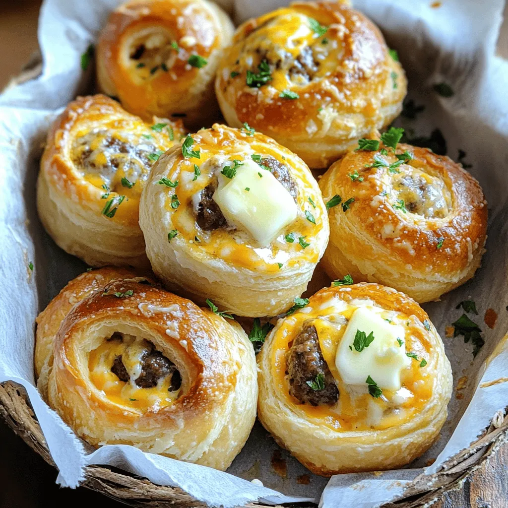 Garlic Parmesan Cheeseburger Bombs Irresistible Snack Delight