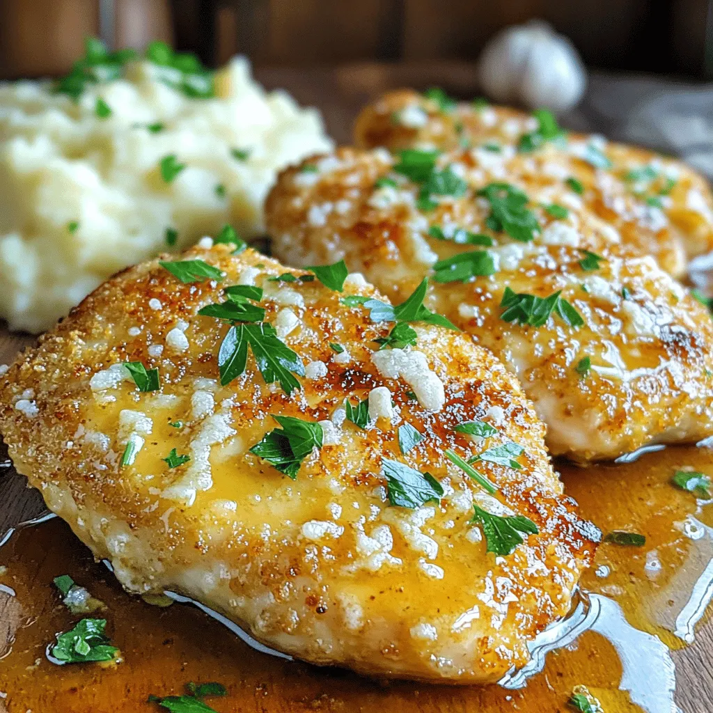 Crispy Parmesan Chicken with Garlic Sauce Easy Recipe
