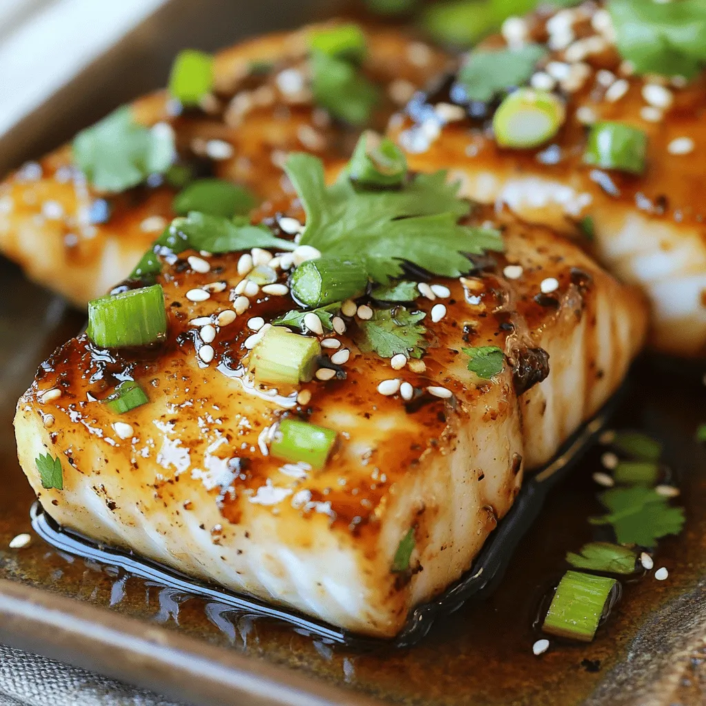 Keto Asian-Inspired Chilean Seabass in Soy Ginger Sauce
