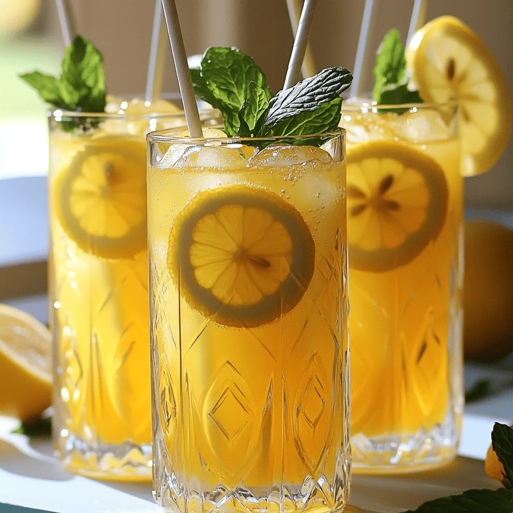 Zesty Lemon Vanilla Iced Tea Recipe