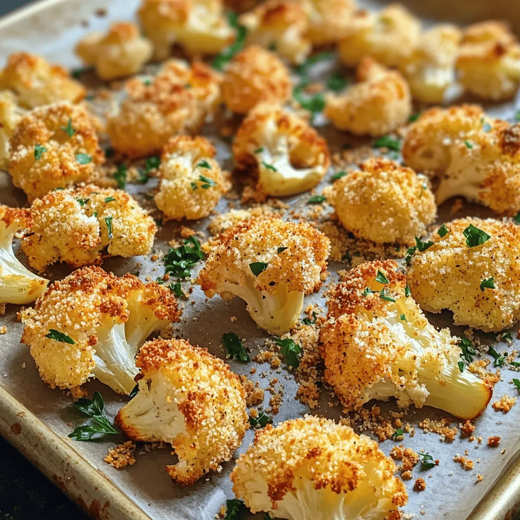 Crispy Parmesan Roasted Cauliflower Delight: A Flavorful Journey into Plant-Based Cooking