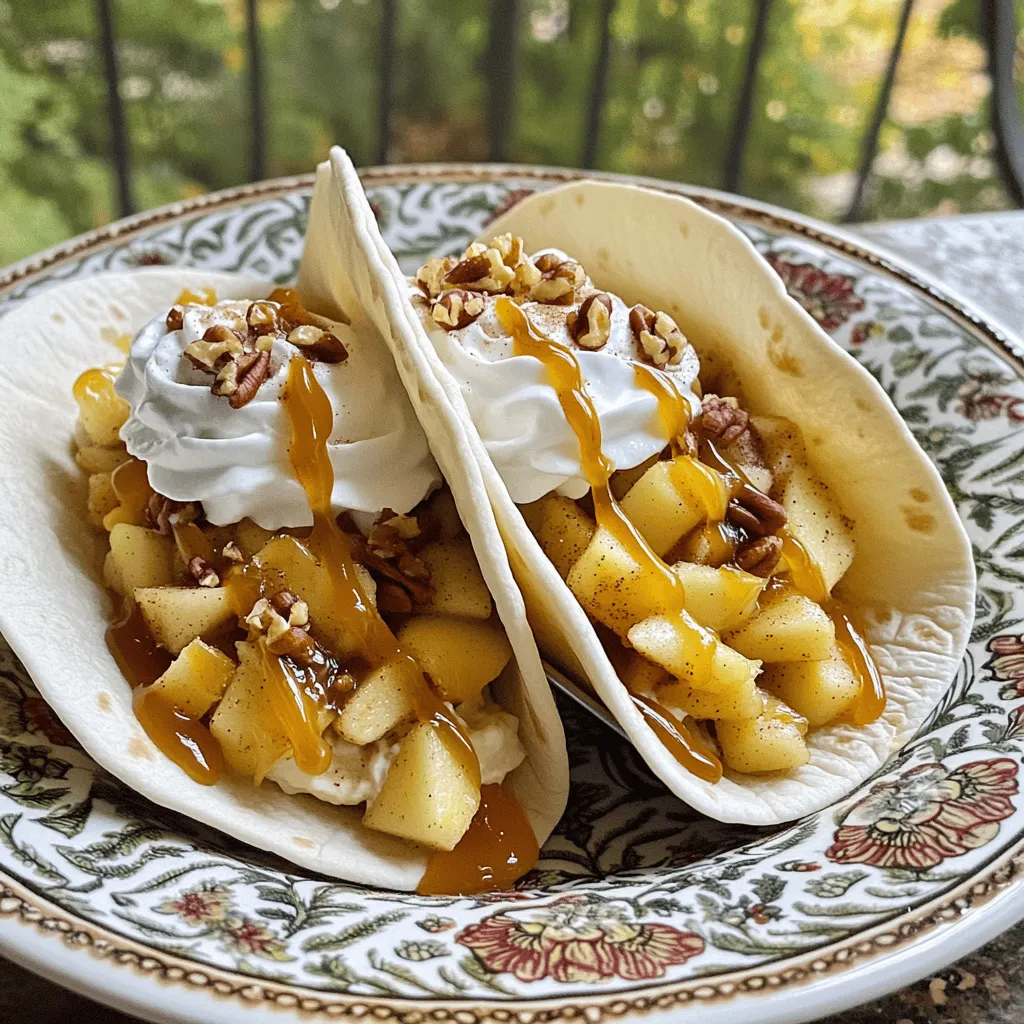 Apple cheesecake tacos are a fun twist on classic desserts. They combine a creamy cheesecake filling with sweet, spiced apples, all wrapped in a soft tortilla. This unique dessert idea brings together flavors and textures in every bite.