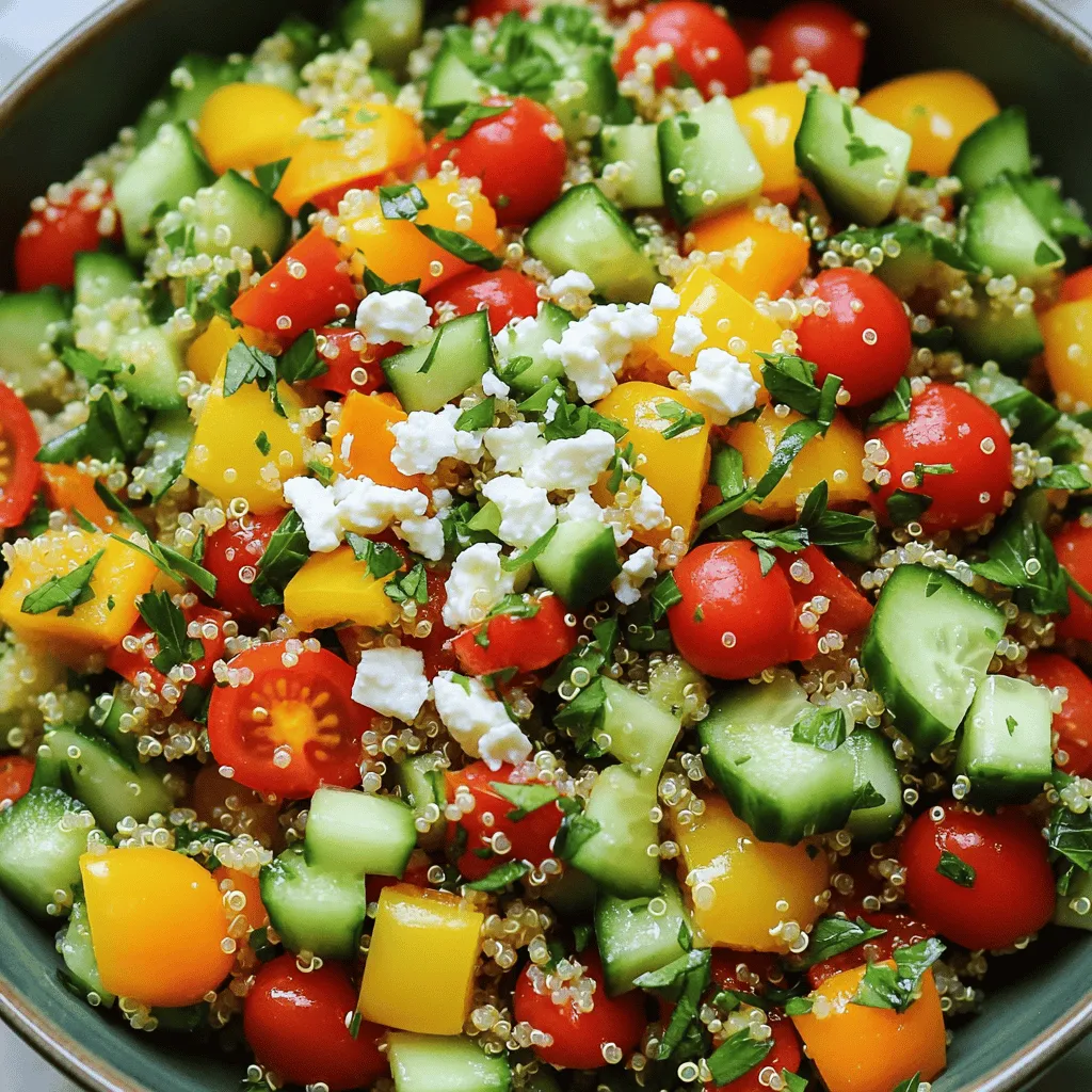 Greek Quinoa Chopped Salad Fresh and Flavorful Dish