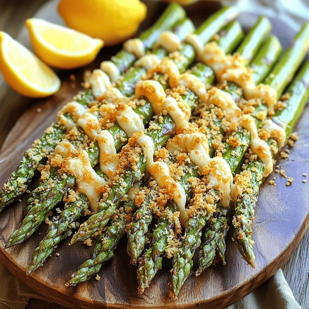 For this dish, you need 1 pound of fresh asparagus. Choose spears that are firm and bright green. Trim the tough ends for the best texture. Fresh asparagus gives a nice crunch and a lovely flavor.