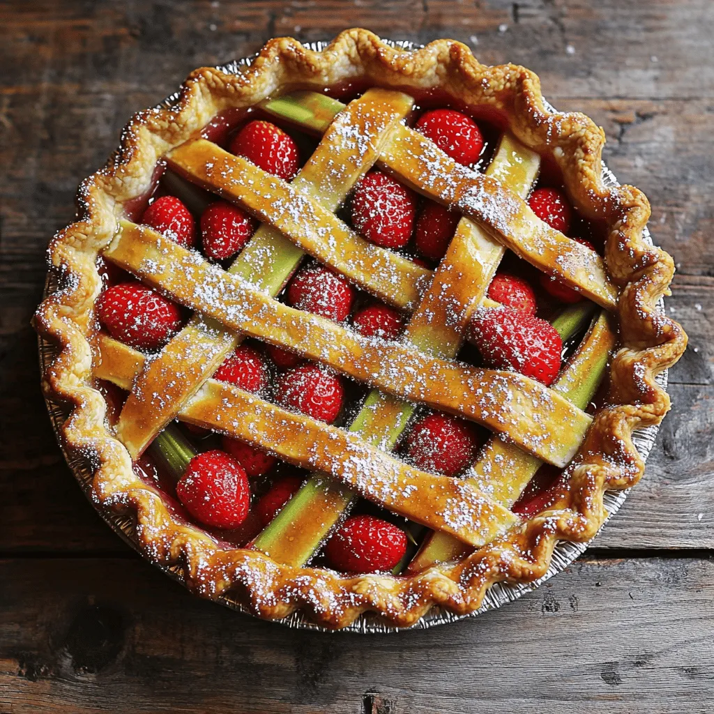 Strawberry-Rhubarb Pie Delightful and Easy Recipe