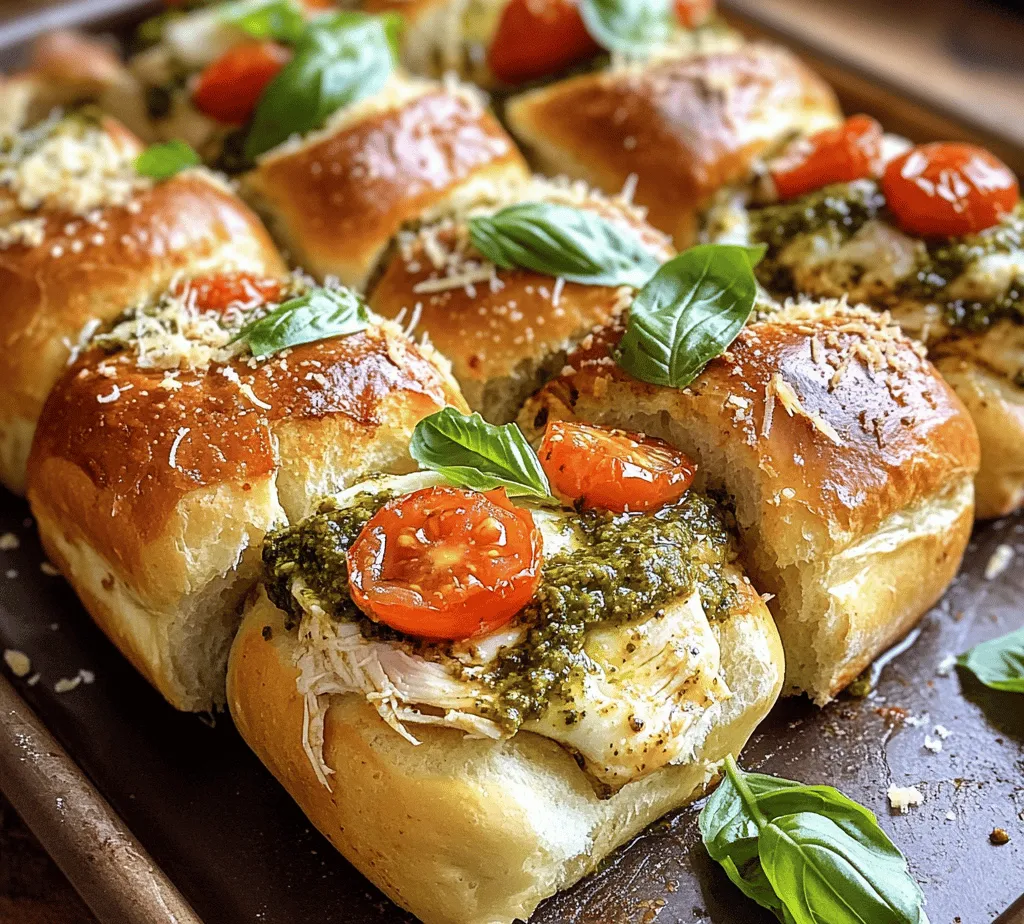 To create the perfect Pesto Chicken Pull-Apart Sliders, it’s essential to understand the role each ingredient plays in achieving that irresistible flavor profile and texture. Let