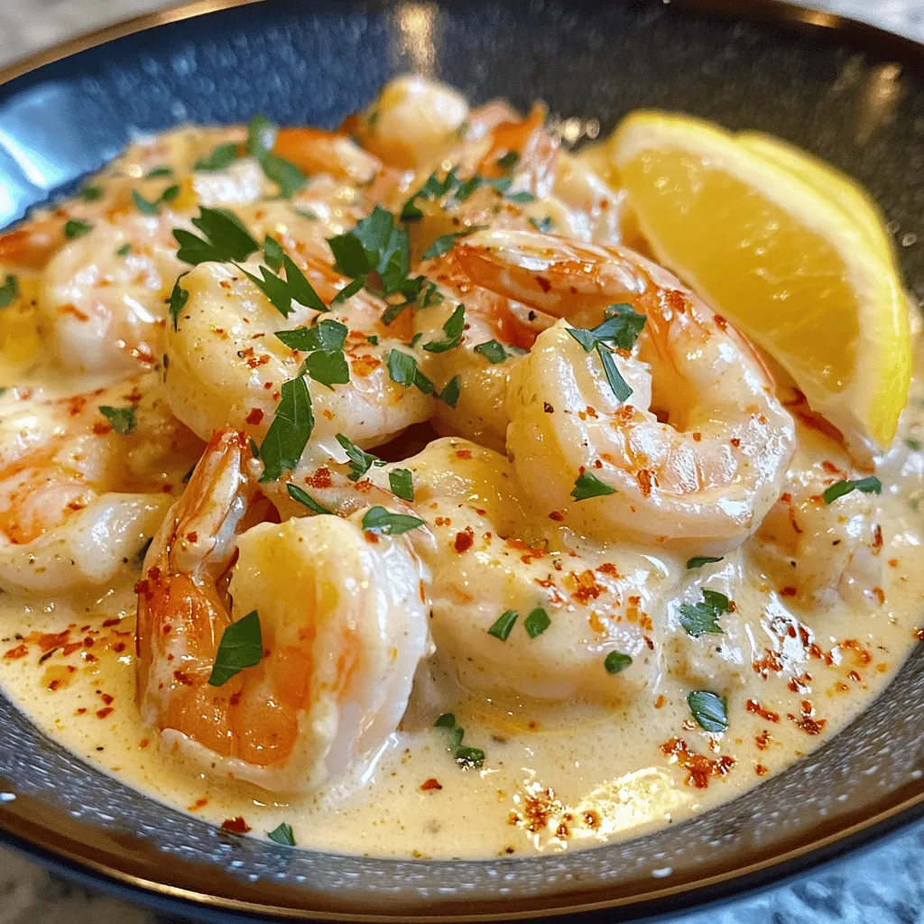 Easy Creamy Garlic Shrimp Recipe