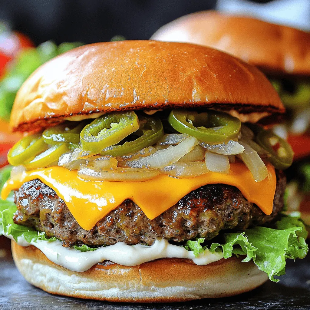 Jalapeño-Onion Smash Burgers Flavorful and Satisfying Meal