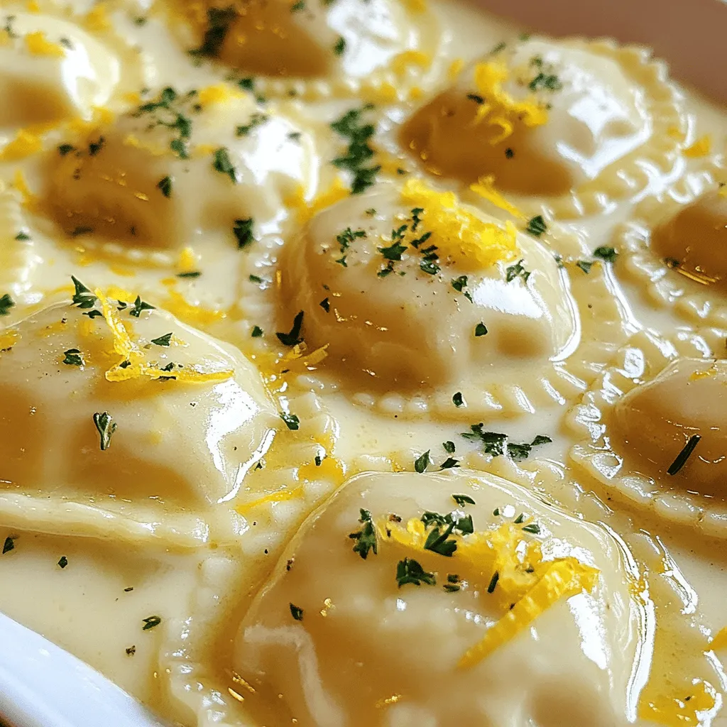 Zesty Creamy Lemon Ravioli Recipe