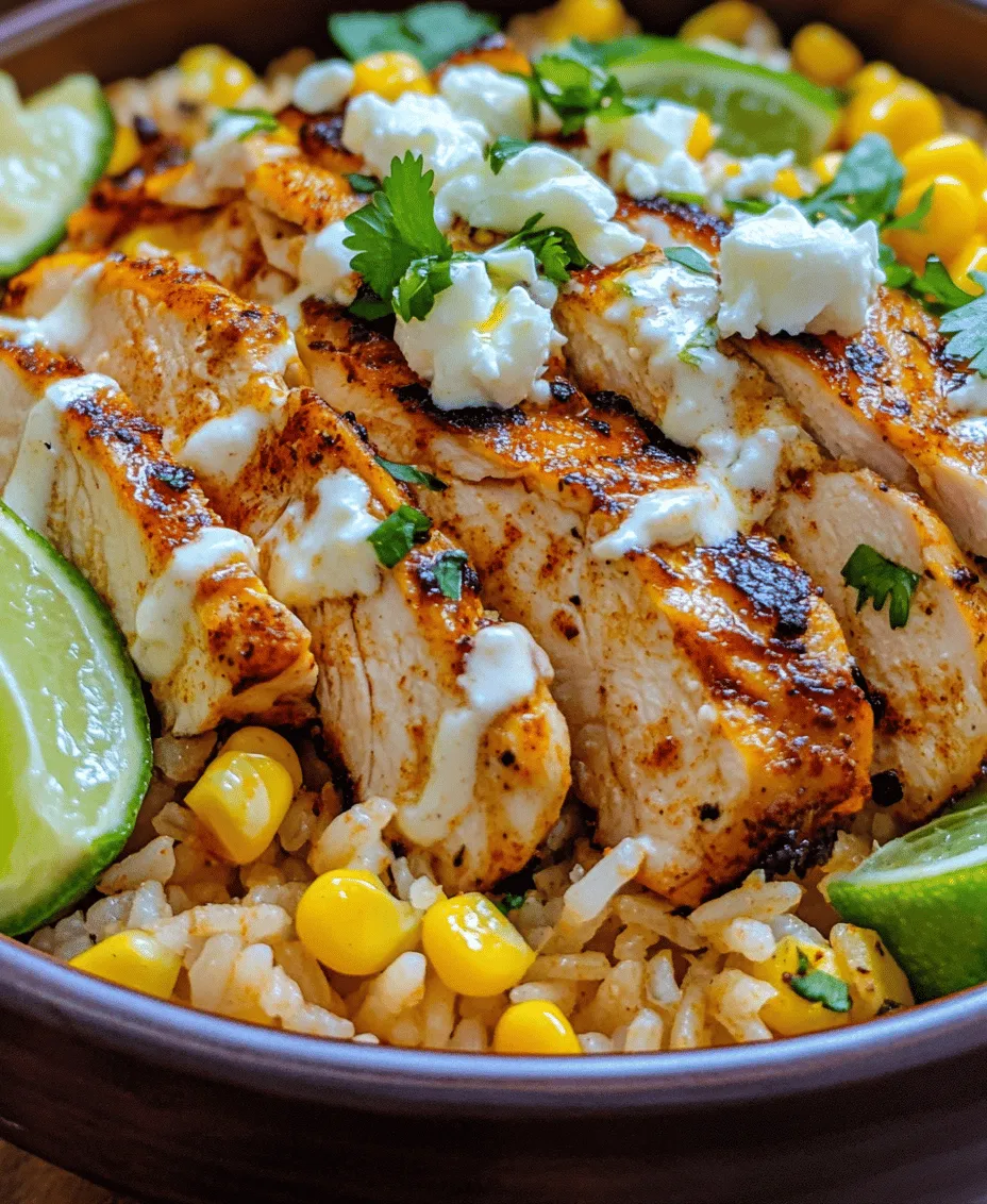 The Street Corn Chicken Rice Bowl is a vibrant and mouthwatering dish that draws inspiration from the lively street food culture found in many parts of the world, particularly in Mexico and Latin America. This dish masterfully combines tender, juicy chicken, seasoned rice, and an array of fresh ingredients, resulting in a meal that is not only delicious but also incredibly satisfying. Perfect for busy weeknights or casual gatherings, this rice bowl is a great way to bring the flavors of the street to your kitchen.