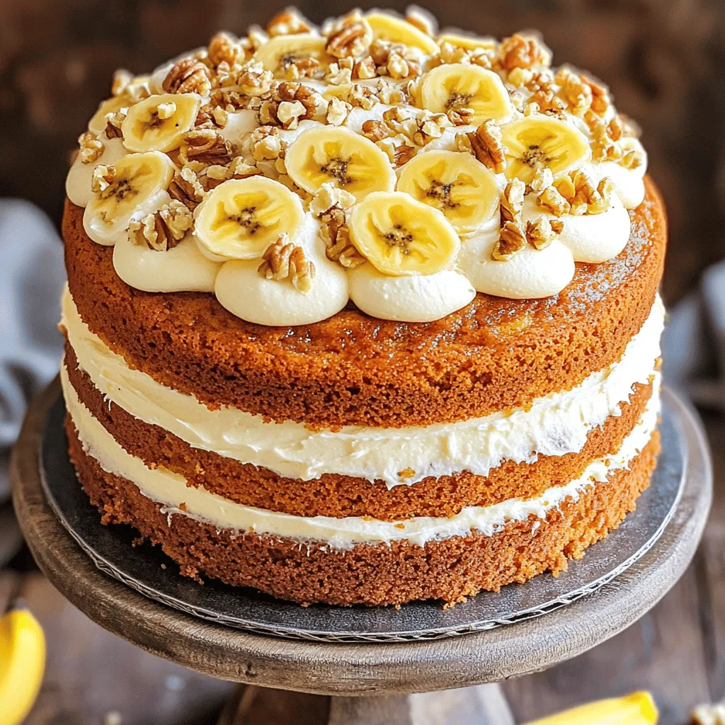 Delicious Banana Bread Cake with Cream Cheese Frosting