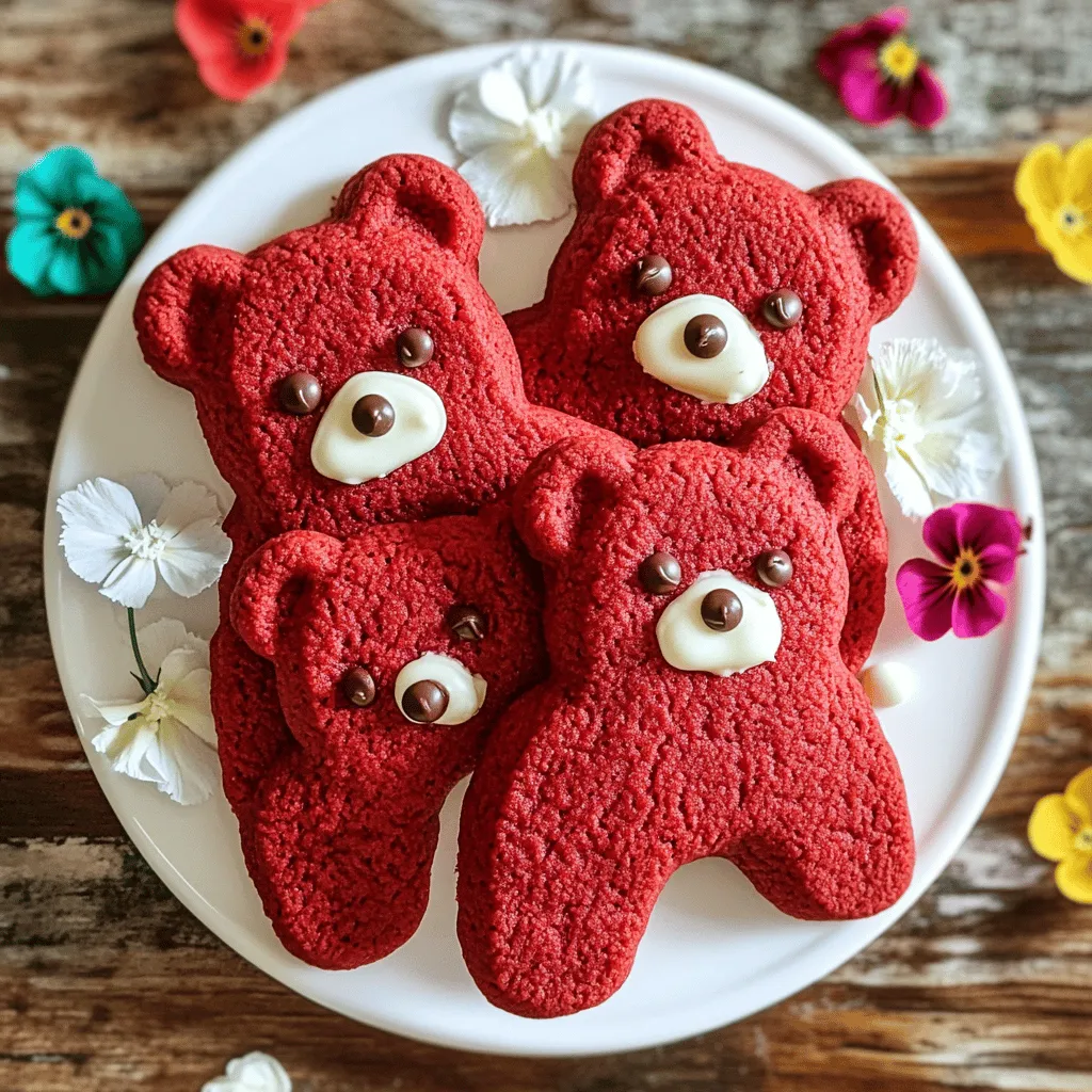 Delightful Red Velvet Bear Cookies for Any Occasion