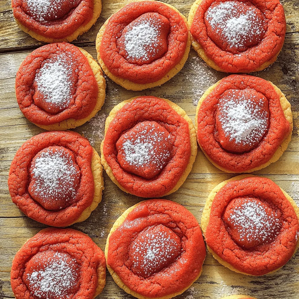 Irresistible Red Velvet Gooey Butter Cookies Recipe
