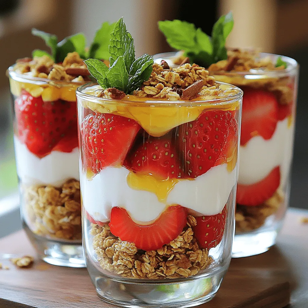 Fresh Strawberry Yum Yum Delightful Parfait Recipe