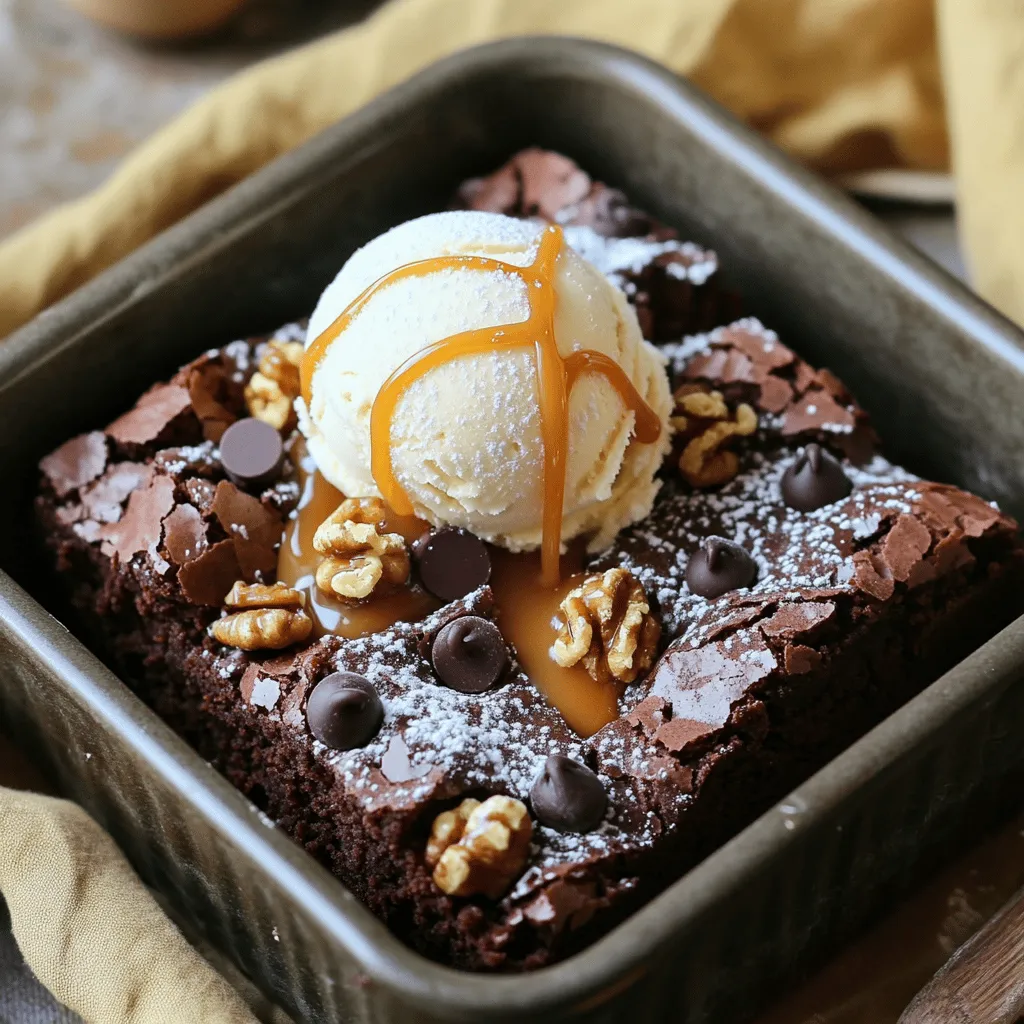 To make cake mix brownies, you need a few key ingredients. Start with one box of chocolate cake mix. This gives your brownies a rich base. You will also need half a cup of melted unsalted butter. This adds moisture and flavor. Next, add a quarter cup of water to help mix everything together. You will need two large eggs to bind the ingredients. Finally, one cup of chocolate chips adds a sweet touch. You can add nuts too, like walnuts or pecans, but that is optional.