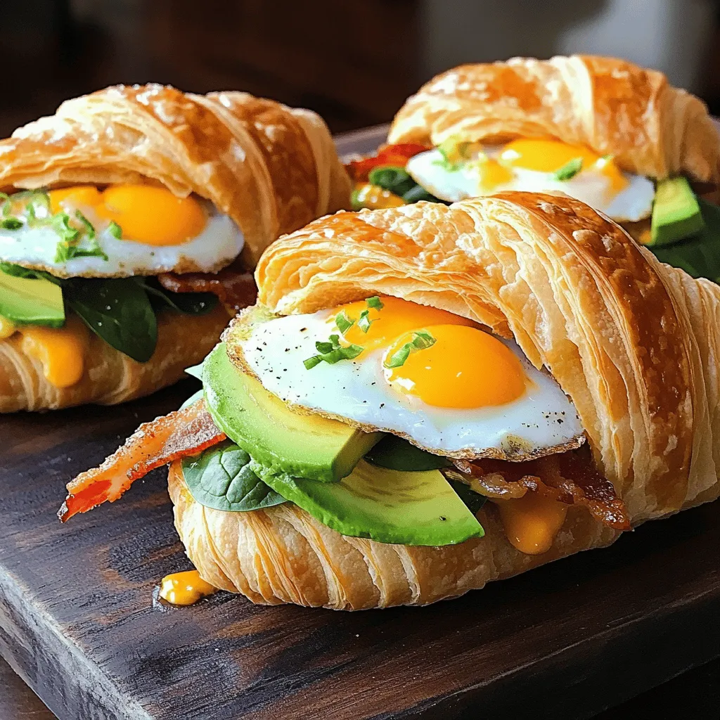 To create the best croissant breakfast sandwiches, you need quality ingredients. Each item plays a vital role in flavor and texture. Here’s what you need: