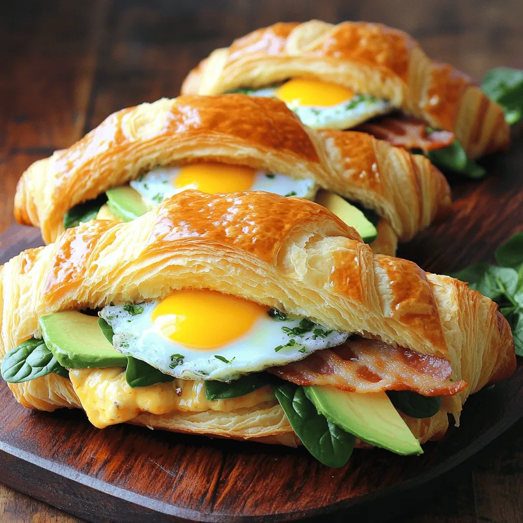 Best Recipe for Croissant Breakfast Sandwiches Delight