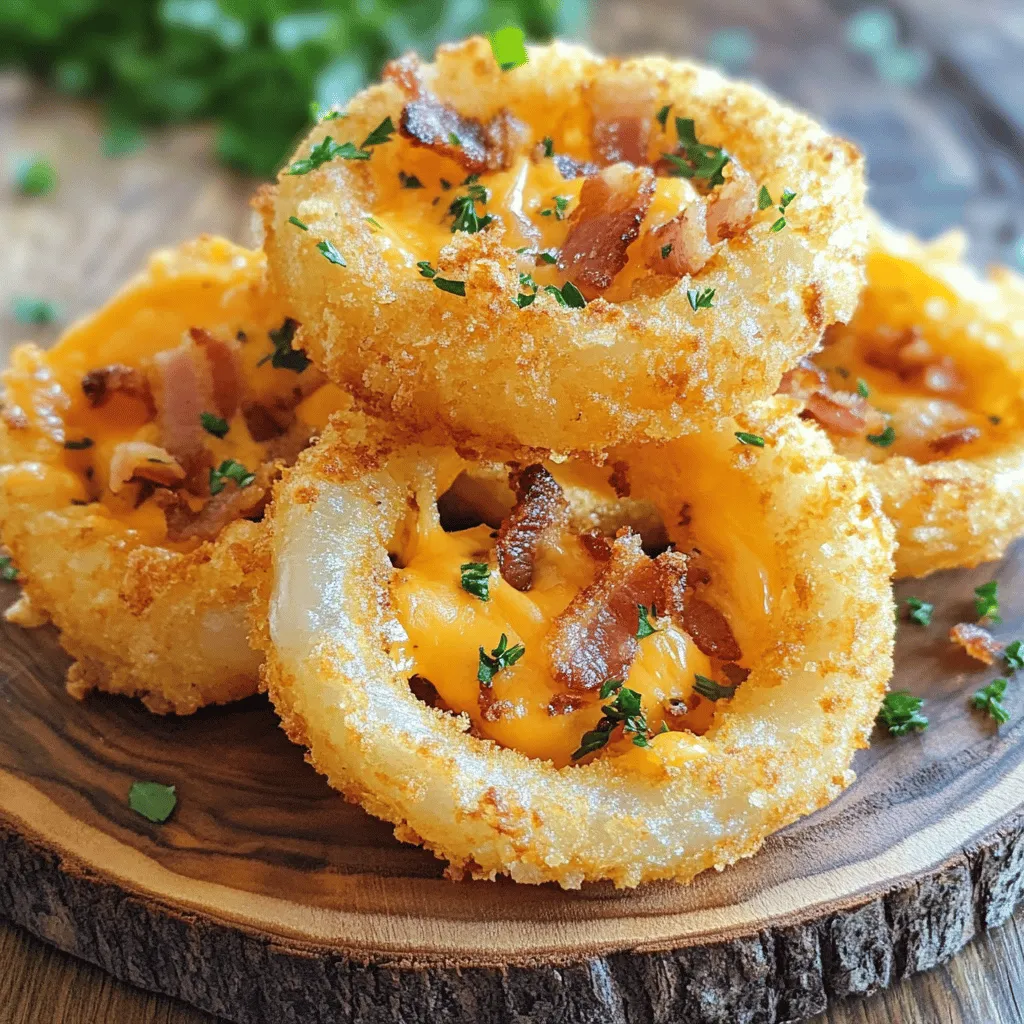 Cheesy Bacon Onion Rings Recipe