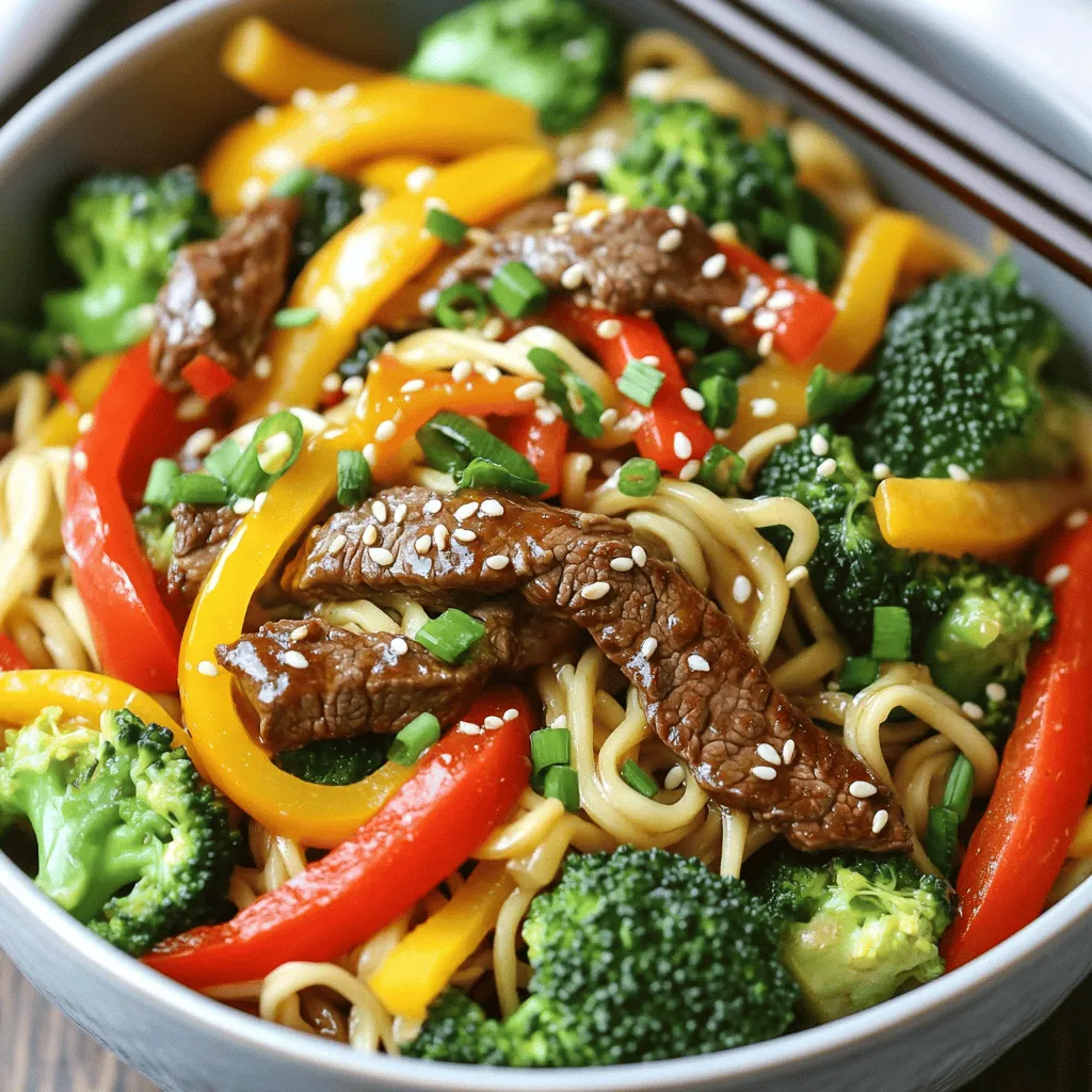 Beef Noodle Stir Fry Quick and Flavorful Meal