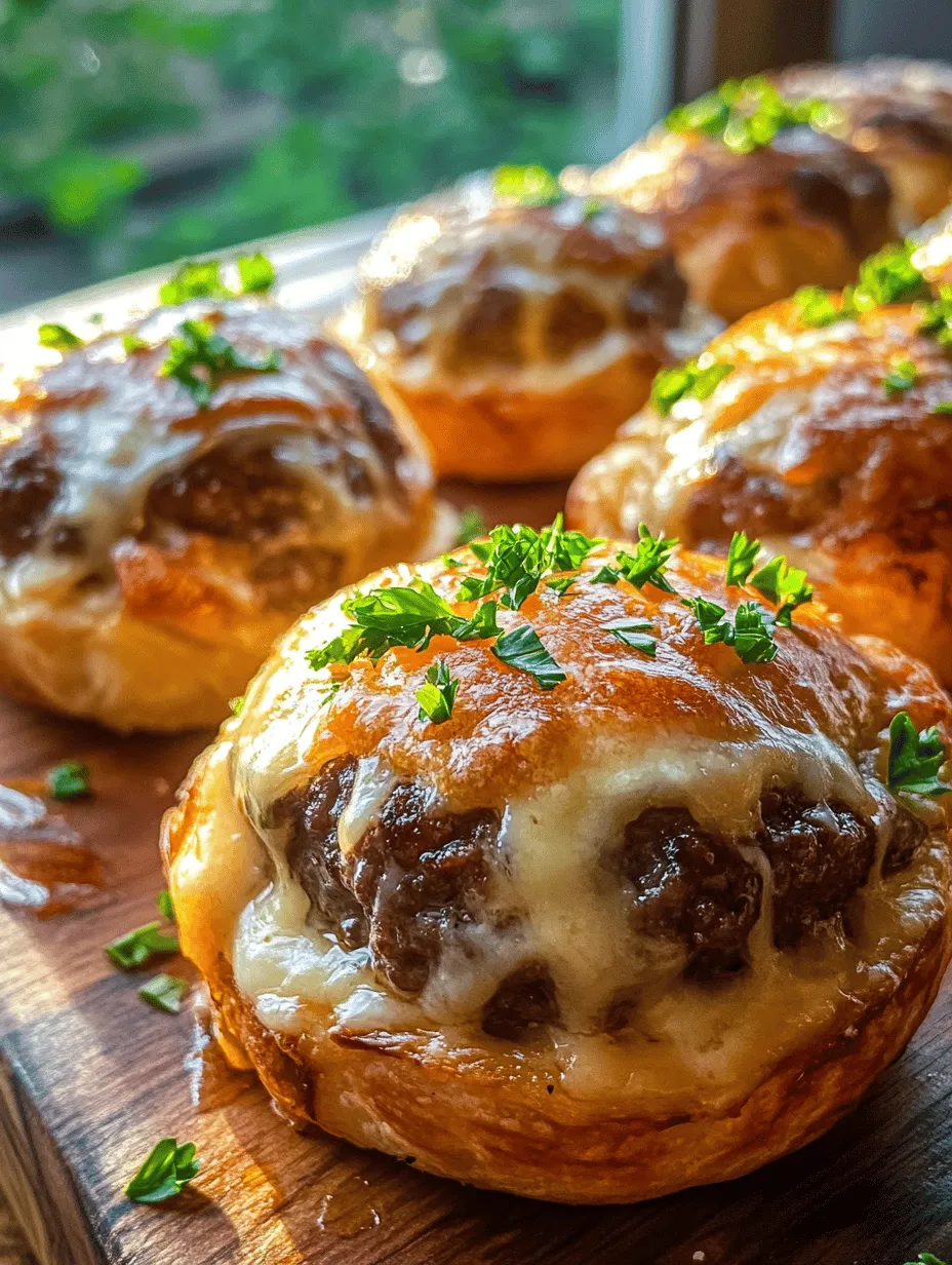 Garlic Parmesan Cheeseburger Bombs: A Flavor Explosion in Every Bite