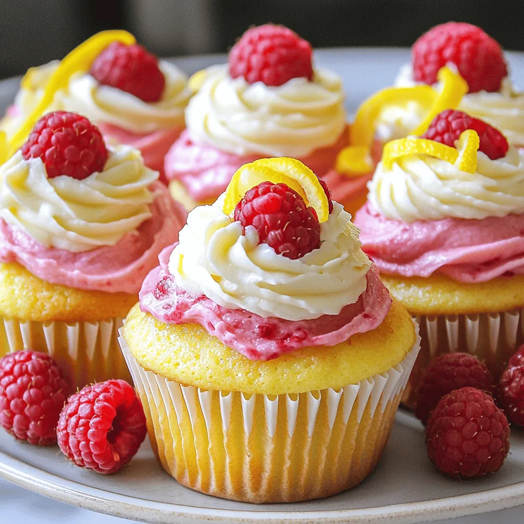 Raspberry Lemon Heaven Cupcakes Irresistible Delight