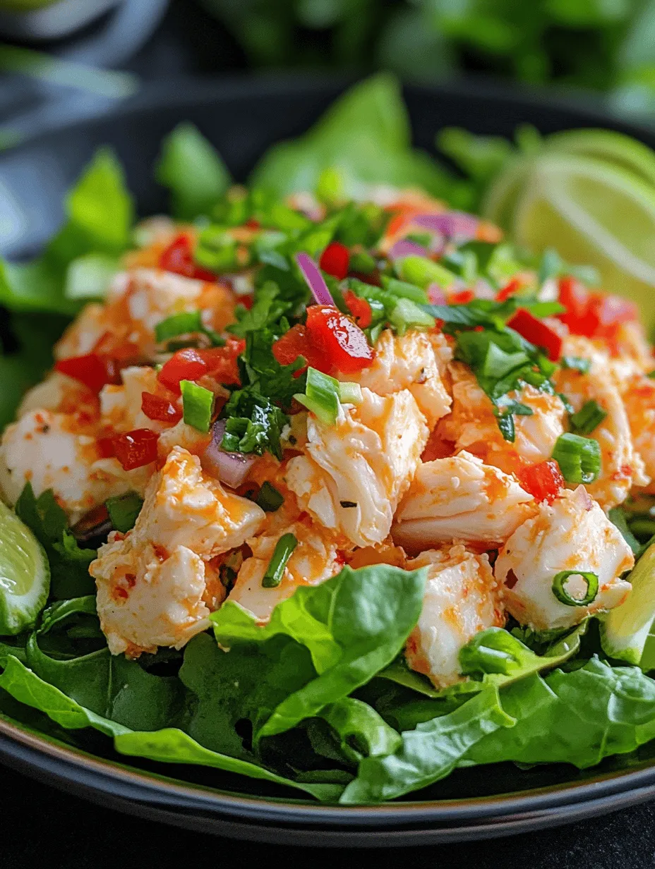 Fiery Zesty Crab Salad Delight: A Refreshing Culinary Experience