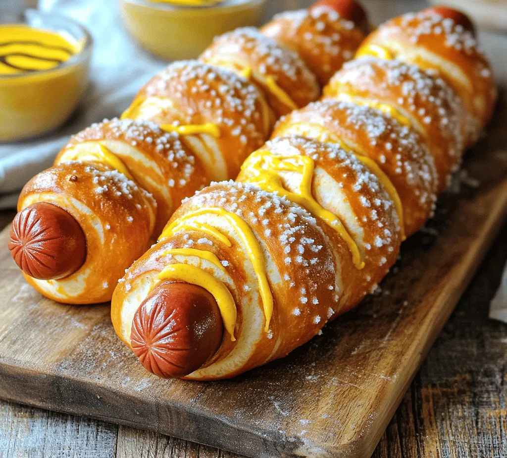 Pretzel dogs are a delightful culinary creation that perfectly marries the soft, chewy texture of a freshly baked pretzel with the savory goodness of a hot dog. Imagine biting into a warm, golden-brown dough that encases a juicy hot dog—it