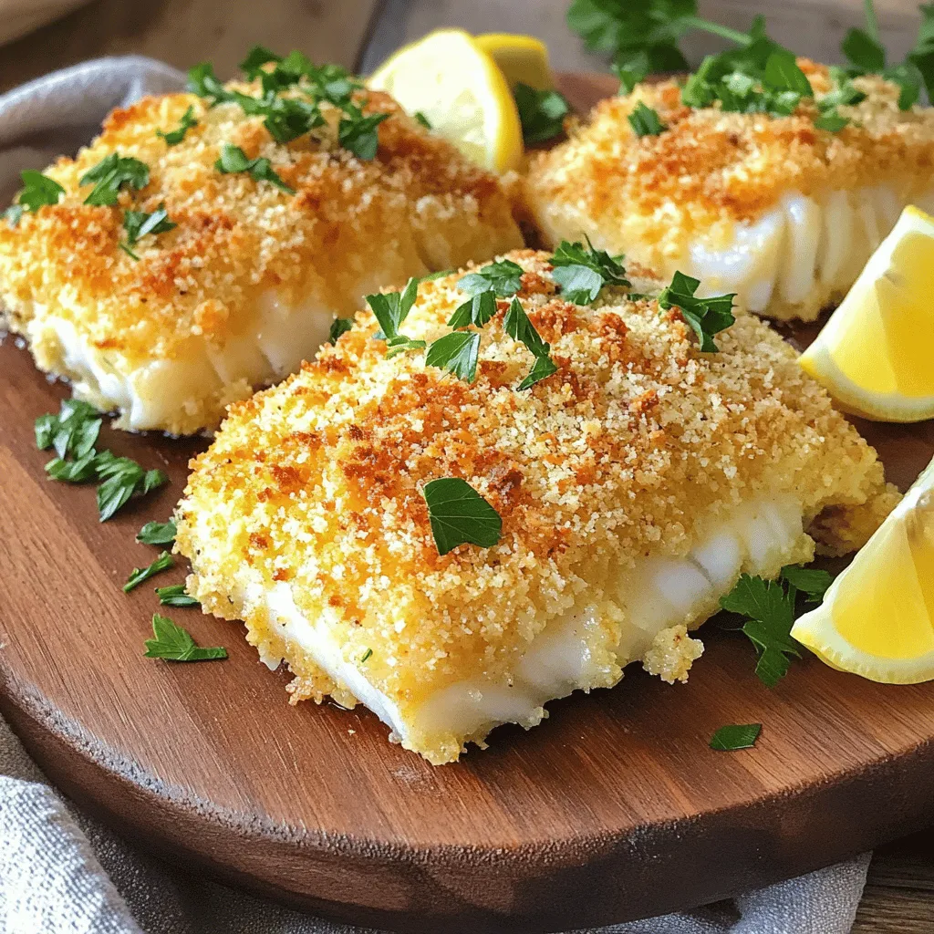 Panko Parmesan Crusted Baked Cod Flavorful Delight