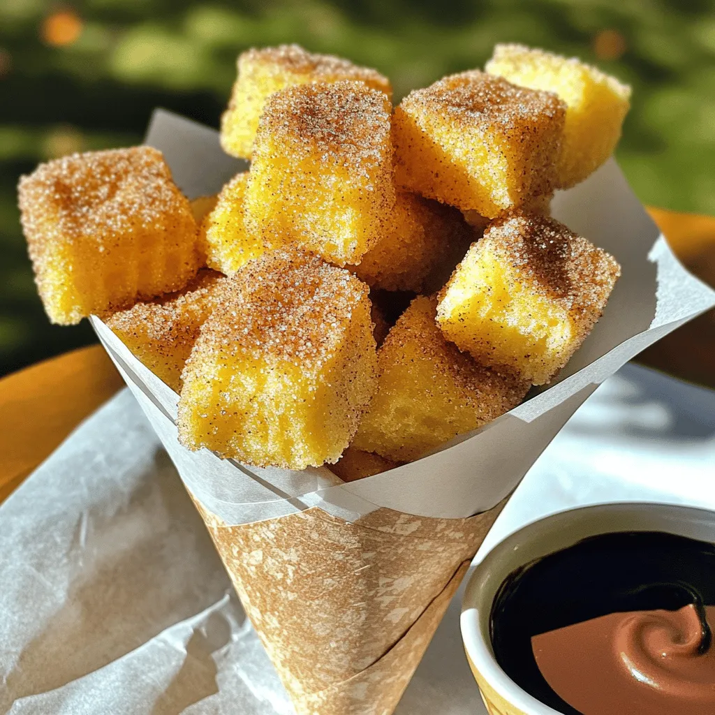 Angel food cake churro bites are a fun twist on classic churros. They mix the lightness of angel food cake with the crispy, sweet coating of churros. This treat gives you the best of both worlds: fluffy cake and crunchy goodness. You can enjoy them fresh and warm, making them perfect for parties or a special snack.
