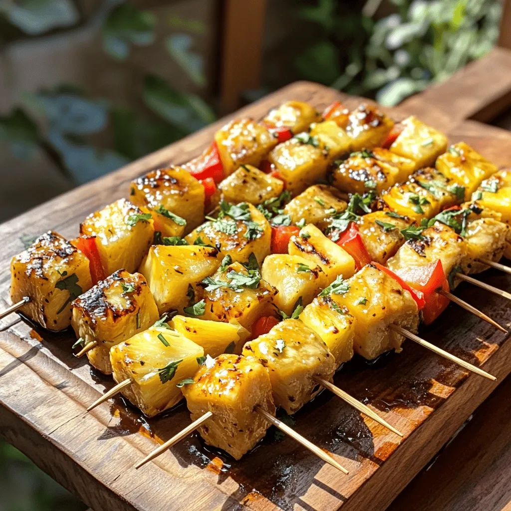 Tropical Pineapple Chicken Skewers: A Flavorful Fusion