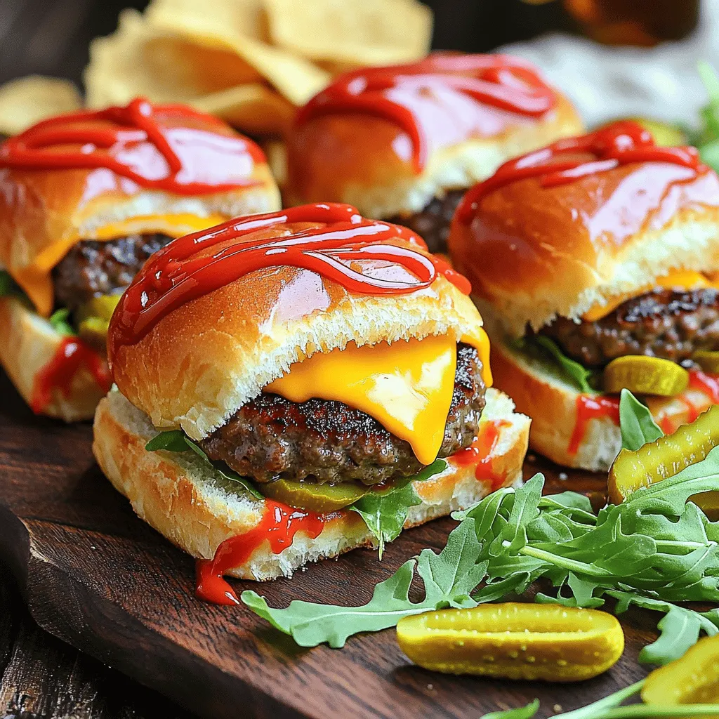 Cheeseburger Sliders with Hawaiian Rolls Flavorful Treat