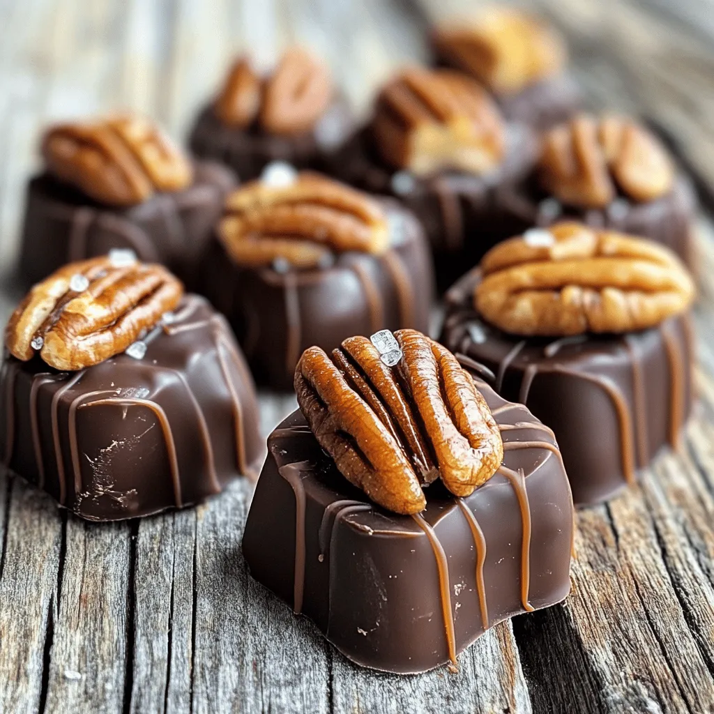 Chocolate Caramel and Pecan Turtle Clusters Recipe