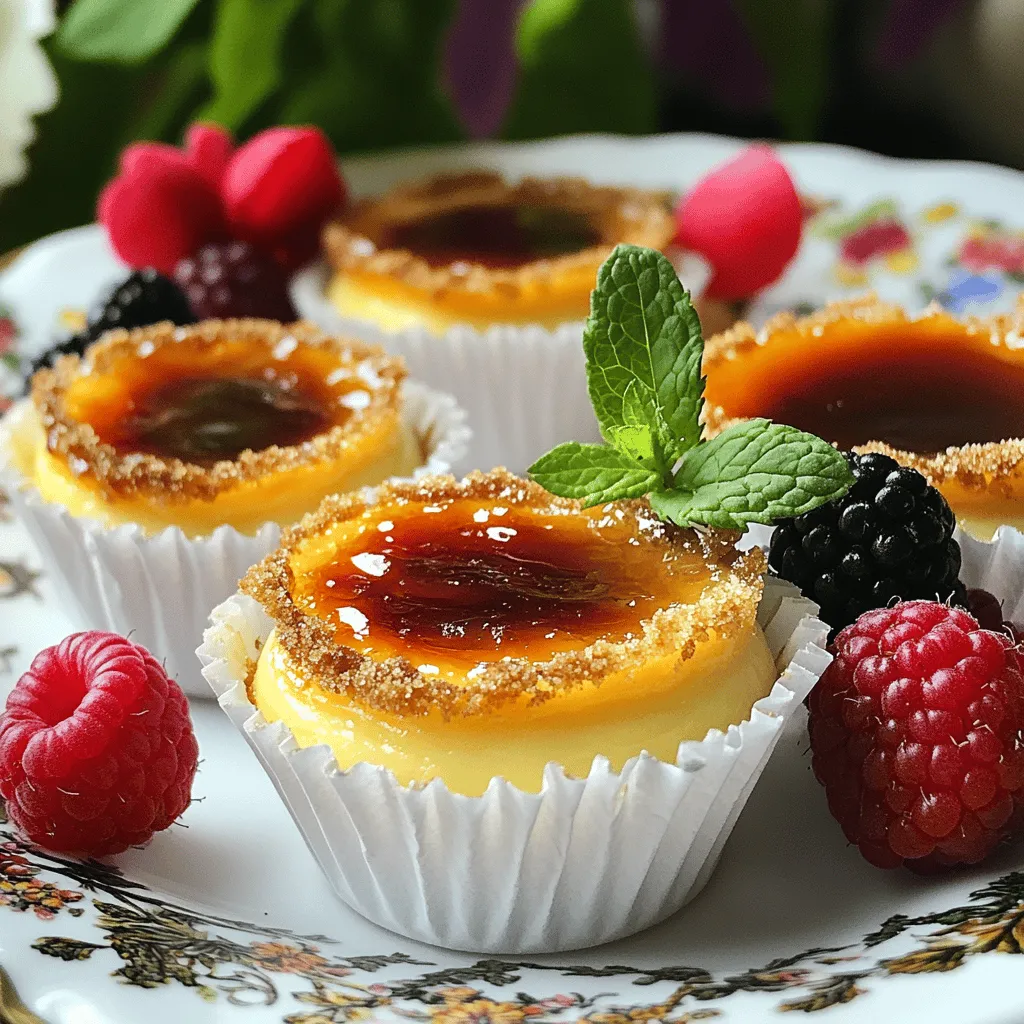 Mini Crème Brûlée Cheesecakes Recipe Simple and Sweet