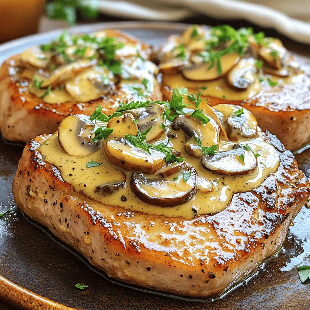 Creamy Mushroom Pork Chops: A Savory Delight